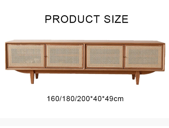 Burnley TV Stand, Rattan & Oak | TV Stand | TVstand