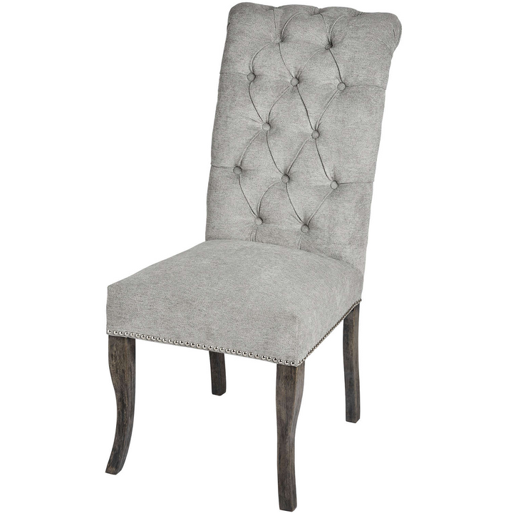 Worksop Roll Top Dining Chair With Ring Pull | Dining Chair | Fabric Dining Chair