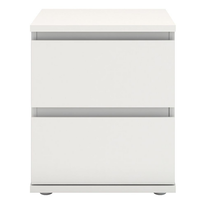 Bury Bedside 2 Drawer in White | Bedside Cabinet | Bedside Cabinets | Bedroom Cabinet