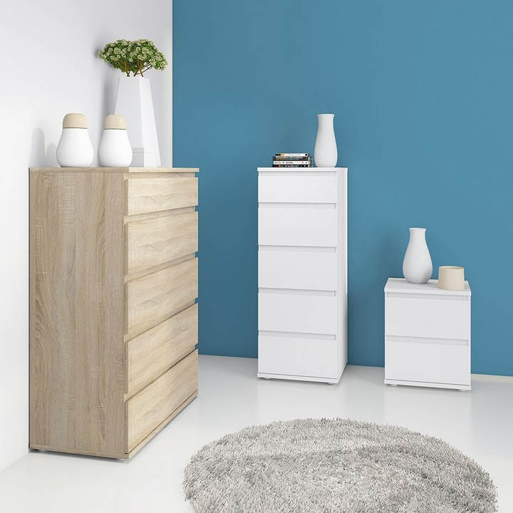 Bury Bedside 2 Drawer in White | Bedside Cabinet | Bedside Cabinets | Bedroom Cabinet