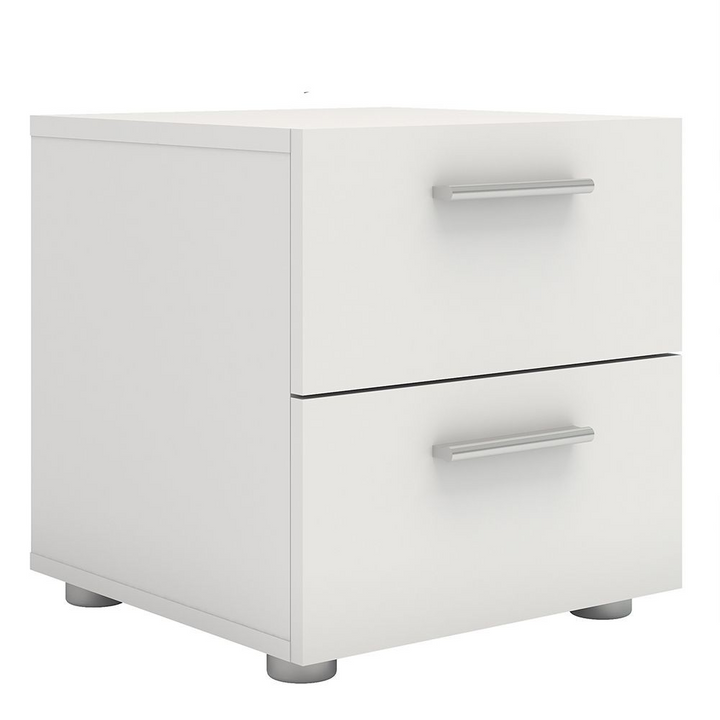 Ende Bedside 2 Drawers in White | Bedside Cabinet | Bedside Cabinets | Bedroom Cabinet