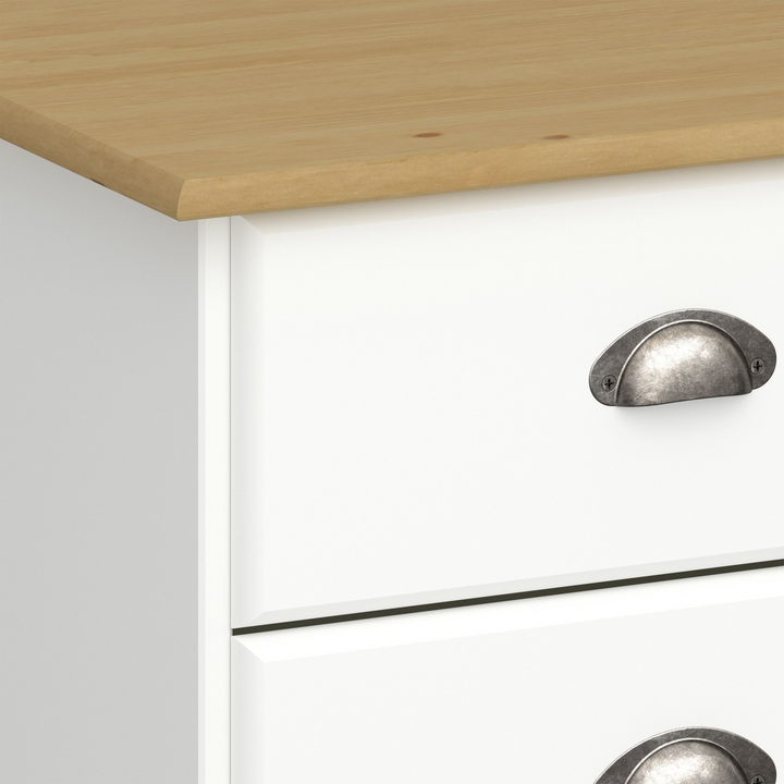 Frome 5 Drawer Chest White & Pine | Chest of Drawers | Drawers 