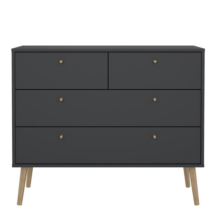 Darlaston Chest 2 + 2 Drawers Dark Grey | Chest of Drawers | Drawers 