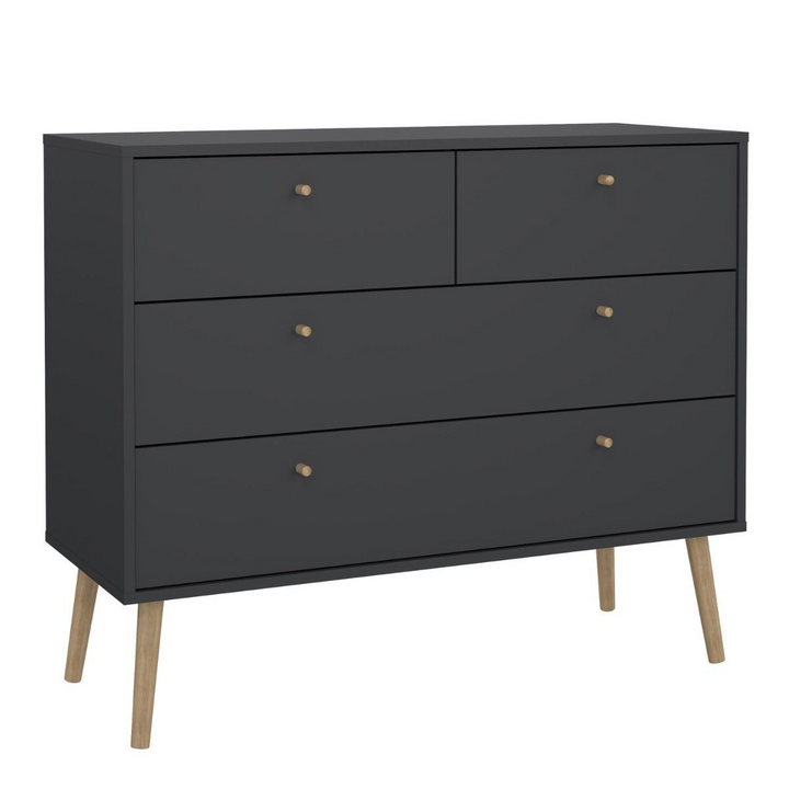 Darlaston Chest 2 + 2 Drawers Dark Grey | Chest of Drawers | Drawers 