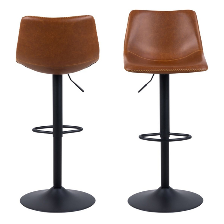 Bridlington Bar Stool in Brown Set of 2 | Bar Stools | Counter Stools | Bar & Counter Stools