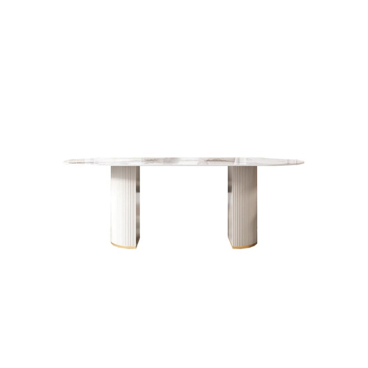 Bushbury Dining Table, White | Dining Table | Table Collection 