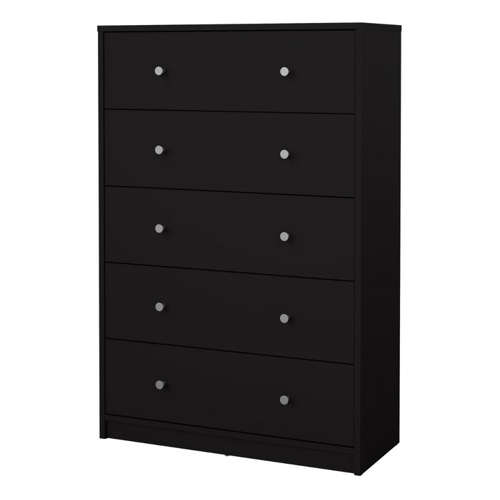 Shenley Chest of 5 Drawers in Black | Chest of Drawers | Drawers 