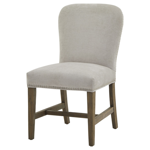 Aldridge Grey Dining Chair | Dining Chair | Fabric Dining Chair | Wooden Dining Chair