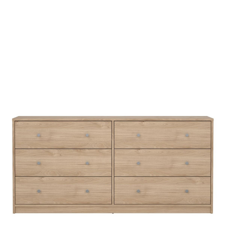 Shenley Chest of 6 Drawers (3+3) in Jackson Hickory Oak | Chest of Drawers | Drawers 