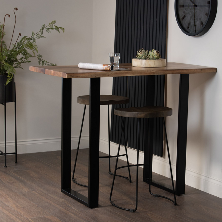 Beckenham Live Edge Bar Table | Dining Table | Acacia Dining Table