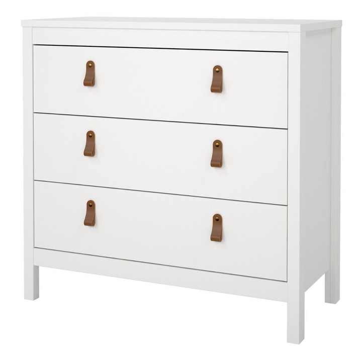 Droitwich Chest 3 Drawers in White | Chest of Drawers | Drawers 