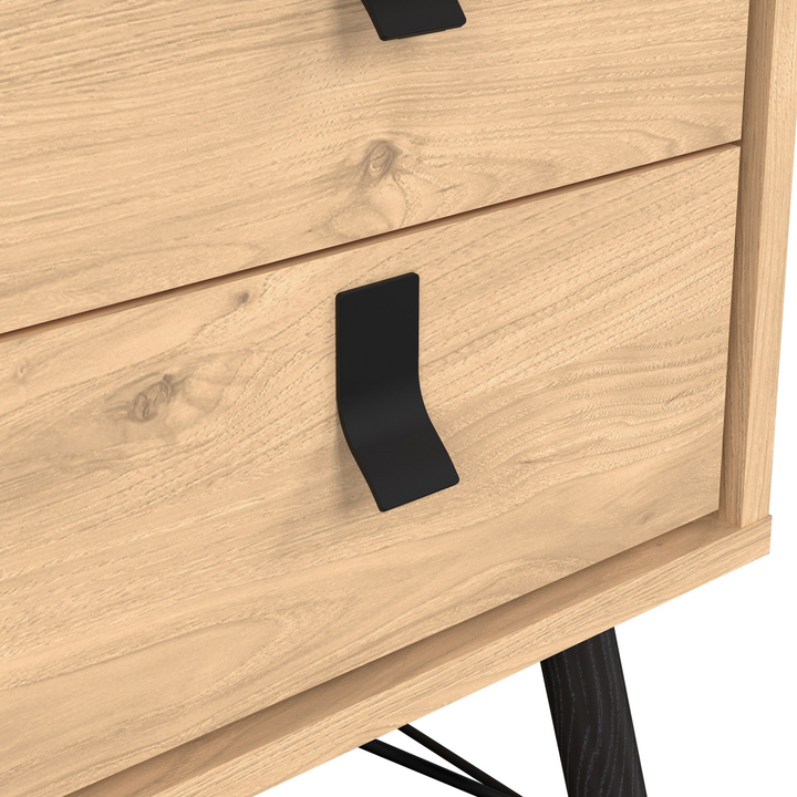 Moubray Bedside Cabinet 2 Drawer Jackson Hickory Oak| Bedside Cabinet | Bedside Cabinets | Bedroom Cabinet 