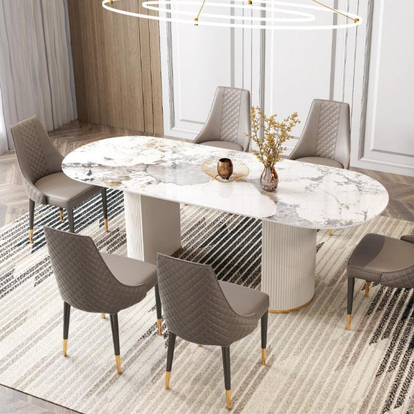 Bushbury Dining Table, White | Dining Table | Table Collection 