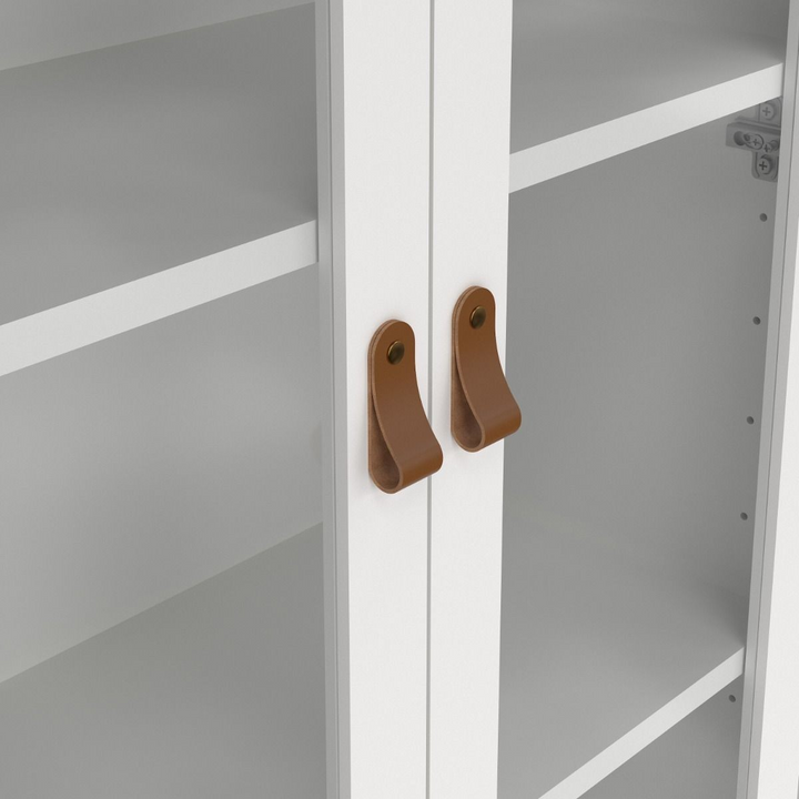 Droitwich China Cabinet 2 Glass Doors with 3 Drawers in White | Dining Cabinet | Dining Cabinets