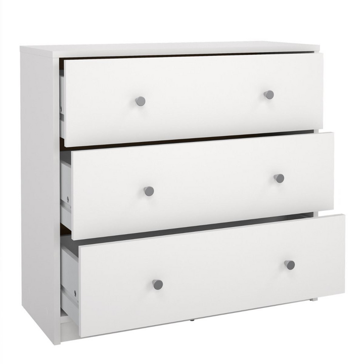 Shenley Chest of 3 Drawers in White | Chest of Drawers | Drawers 