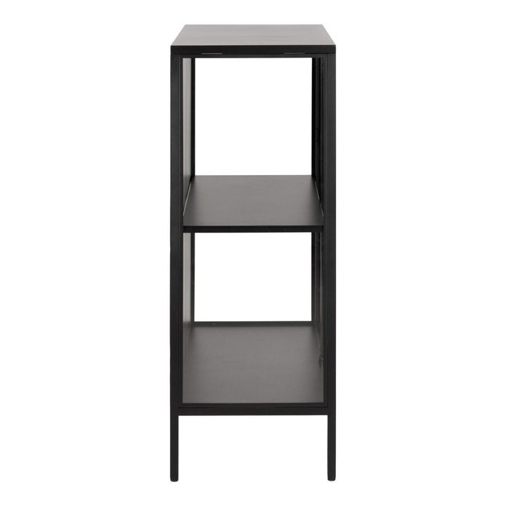 Carshalton Low 2 Door Display Cabinet in Matt Black | Dining Cabinet | Dining Cabinets