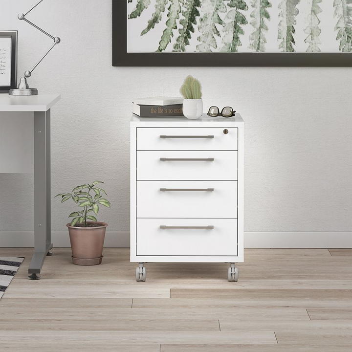 Beeston Mobile Cabinet in White | Living Room Cabinets | Living Room Cabinet