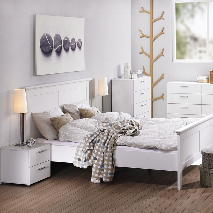 Ende Bedside 2 Drawers in White | Bedside Cabinet | Bedside Cabinets | Bedroom Cabinet