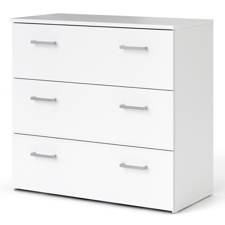 Longton Chest of 3 Drawers in White | Chest of Drawers | Drawers 