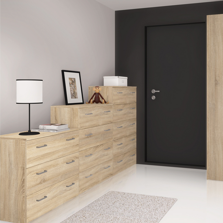 Longton Chest of 3 Drawers in Oak | Chest of Drawers | Drawers 