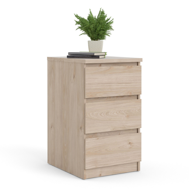 Brook Bedside 3 Drawers in Jackson Hickory Oak | Bedside Cabinet | Bedside Cabinets | Bedroom Cabinet