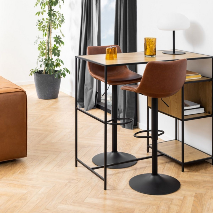 Bridlington Bar Stool in Brown Set of 2 | Bar Stools | Counter Stools | Bar & Counter Stools