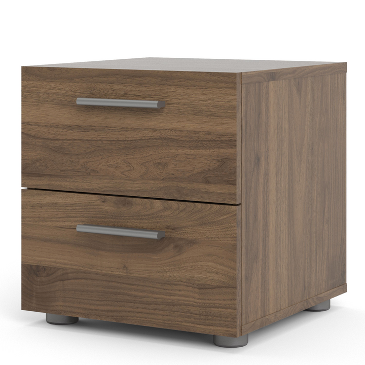 Ende Bedside 2 Drawers in Walnut | Bedside Cabinet | Bedside Cabinets | Bedroom Cabinet