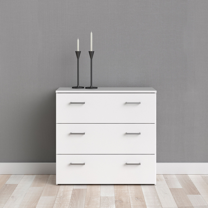 Longton Chest of 3 Drawers in White | Chest of Drawers | Drawers 