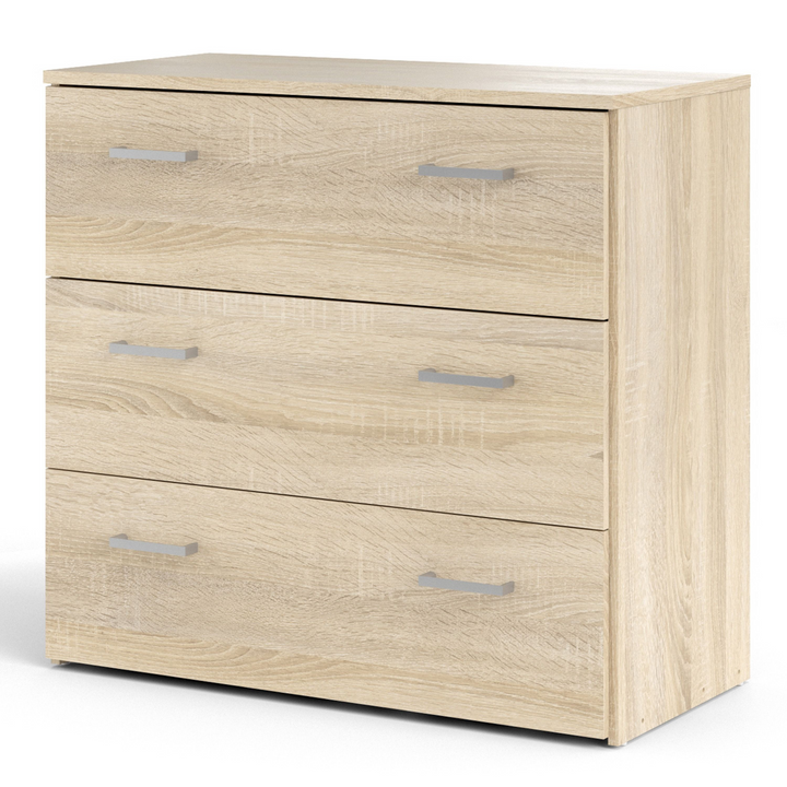 Longton Chest of 3 Drawers in Oak | Chest of Drawers | Drawers 