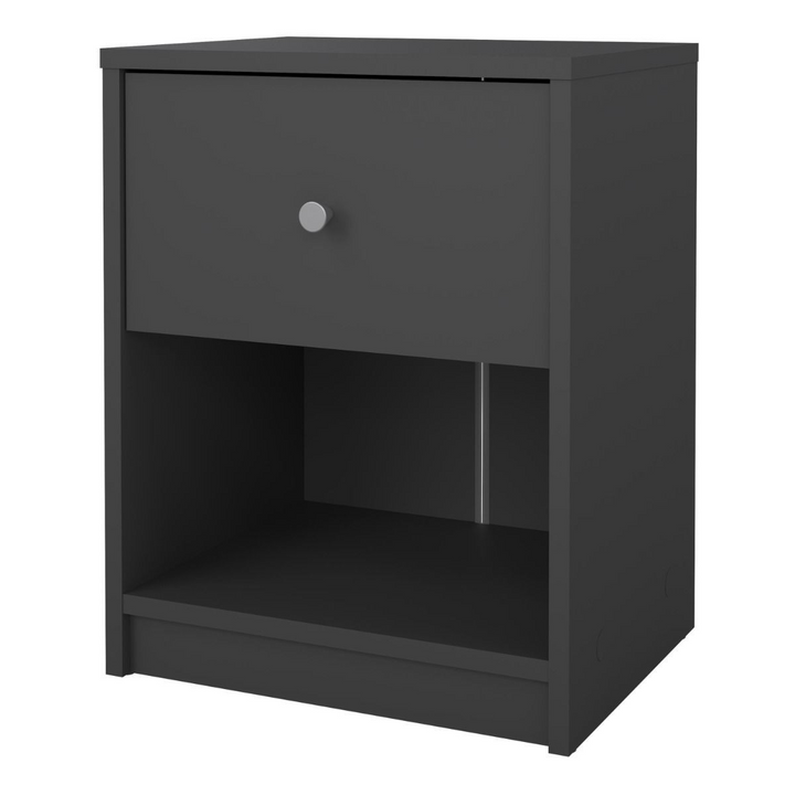 Shenley Bedside 1 Drawer in Grey | Bedside Cabinet | Bedside Cabinets | Bedroom Cabinet