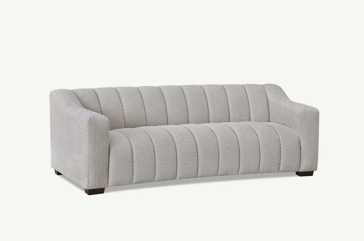 Aluxo Astoria 3 Seater Sofa in Oatmeal Boucle Fabric| Three Seater Sofa | 3 Seater Sofa | Sofas