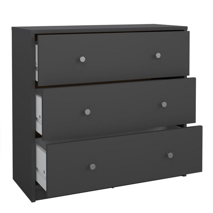 Shenley Chest of 3 Drawers in Grey | Chest of Drawers | Drawers 