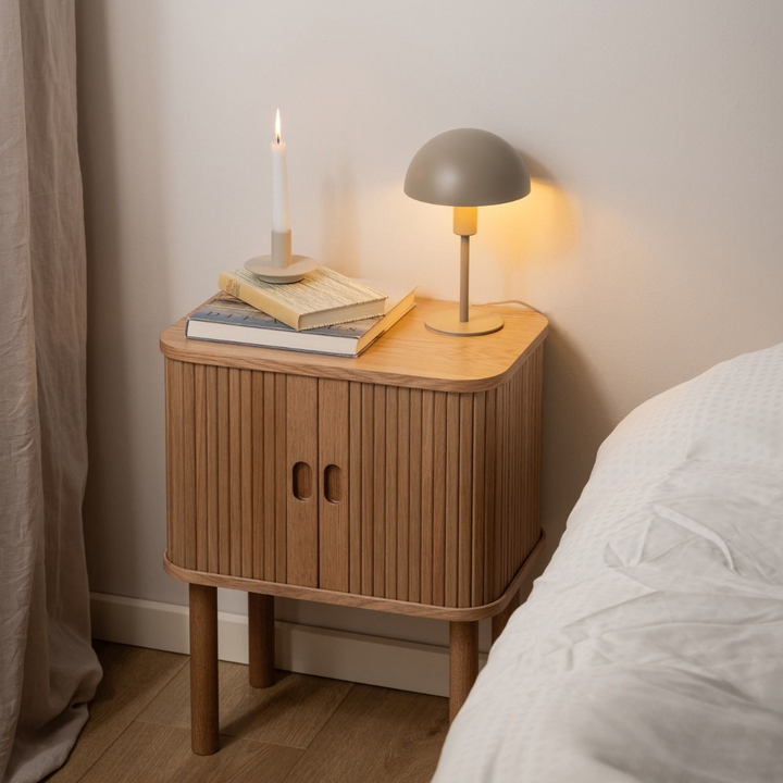 Croydon Square Bedside Table in Oak | Bedside cabinet | Bedside Cabinets | Bedroom Cabinet