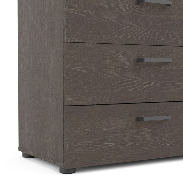 Newtownards Double Dresser 8 Drawers in Rovere Gessato Dark Oak | Chest of Drawers | Drawers 