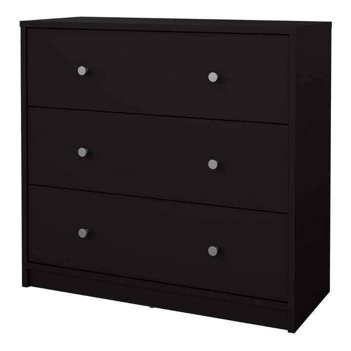 Shenley Chest of 3 Drawers in Black | Chest of Drawers | Drawers 