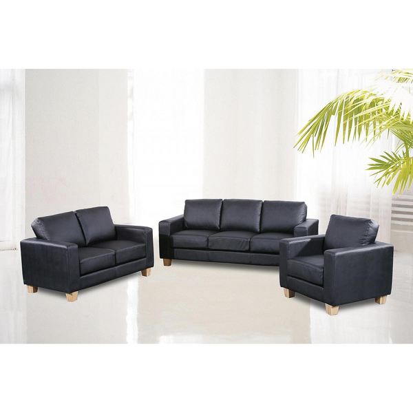 Hindley 3 Seater Sofa PU | Leather Sofa | Three Seater Sofa | PU Sofa