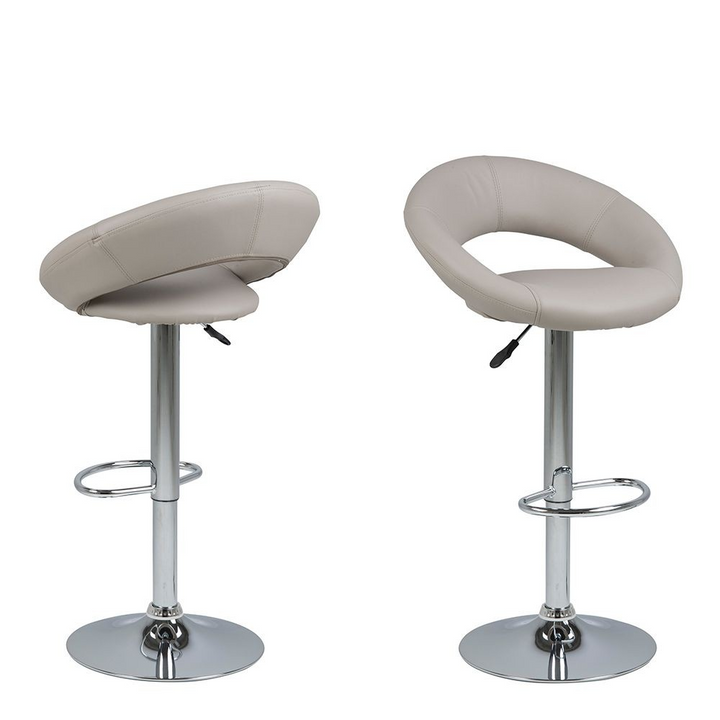 Walkden Light Grey Swivel Bar Stool with Open Back | Bar Stools | Counter Stools | Bar & Counter Stools