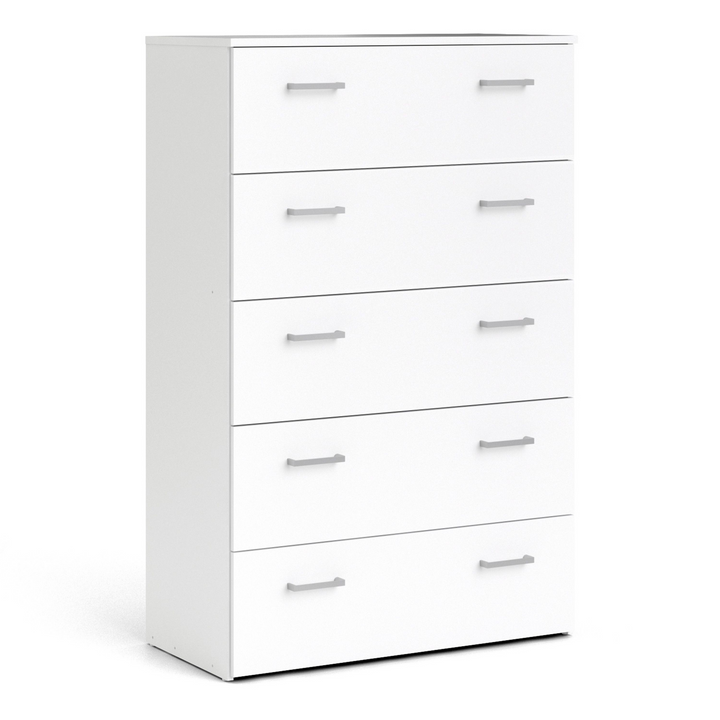 Longton Chest of 5 Drawers in White | Chest of Drawers | Drawers 