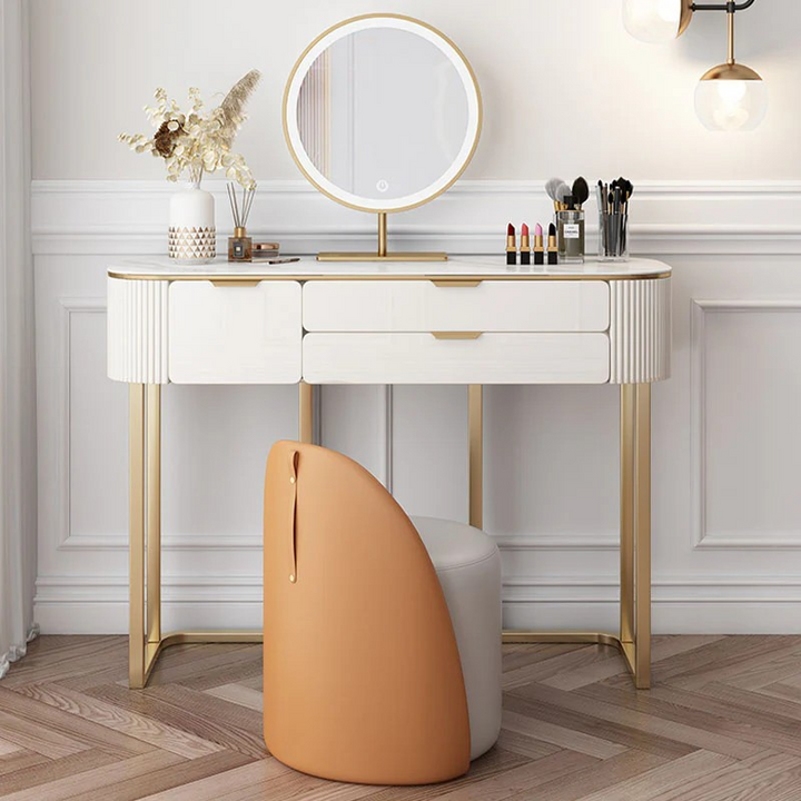 Nuneaton Dressing Table with Mirror, Cream | Dressing Table | Dressingtable 