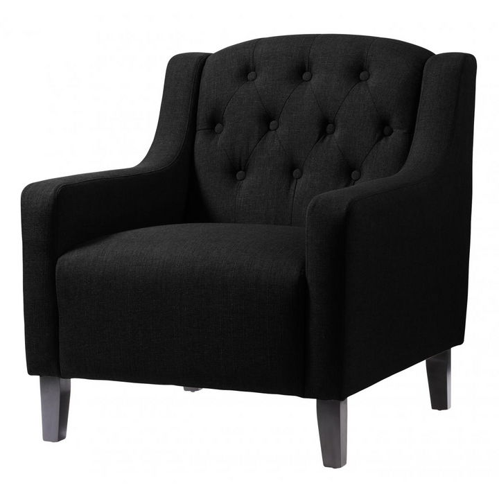 Arbroath Fabric Arm Chair Black/Grey) | Armchair | Arm Chair | Fabric Armchair