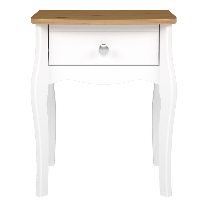 Rhyl Nightstand in Pure White Iced Coffee Lacquer | Bedside Cabinet | Bedside Cabinets | Bedroom Cabinet