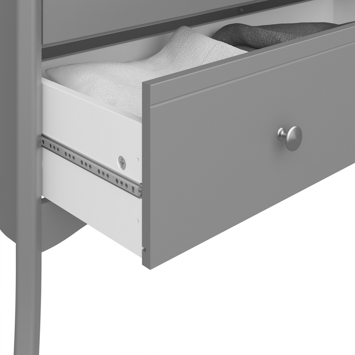 Bromsgrove 5 Drawer Narrow in Grey | Chest of Drawers | Drawers 