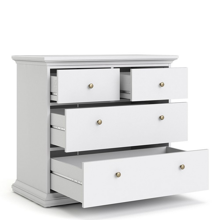 Solihull Chest of 4 Drawers in White | Chest of Drawers | Drawers 