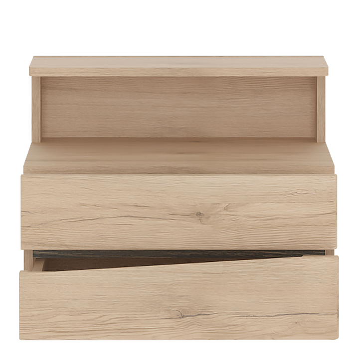 Hulme 2 Drawer Bedside Cabinet RH Drawer (wall fixing) in Oak | Bedside Cabinet | Bedside Cabinets | Bedroom Cabinet