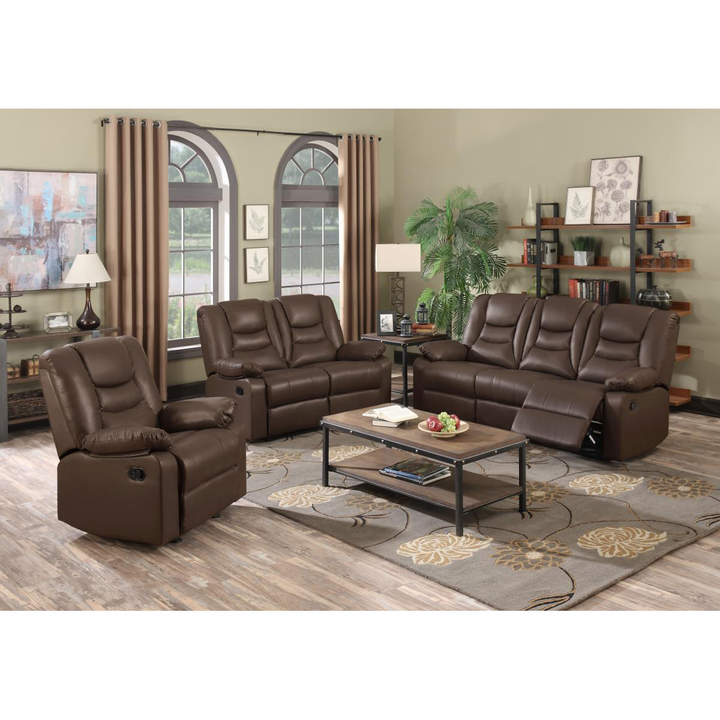 Kings Norton Recliner Bonded PU 3 Seater | Leather Sofa | Three Seater Sofa | PU Sofa