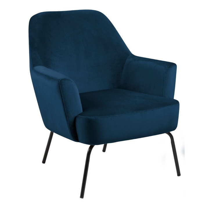 Llanelli Lounge Chair in Navy Blue | Lounge Chair | Lounge Chairs