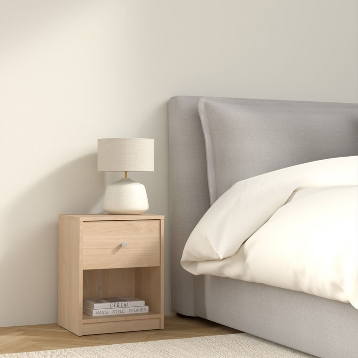 Shenley Bedside 1 Drawer in Jackson Hickory Oak | Bedside Cabinet | Bedside Cabinets | Bedroom Cabinet