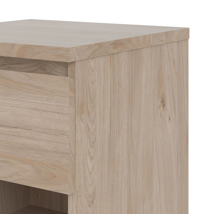 Brook Bedside 1 Drawer 1 Shelf in Jackson Hickory Oak | Bedside Cabinet | Bedside Cabinets | Bedroom Cabinet