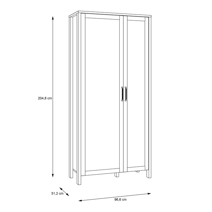 Magna Brun Display Cabinet in Waterford Oak | Dining Cabinet | Dining Cabinets