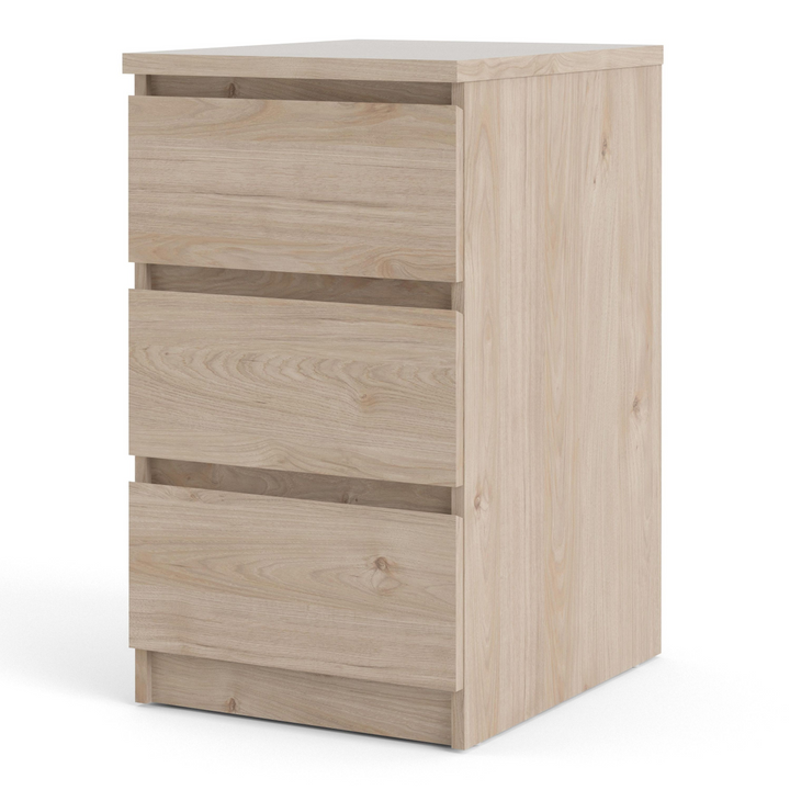 Brook Bedside 3 Drawers in Jackson Hickory Oak | Bedside Cabinet | Bedside Cabinets | Bedroom Cabinet